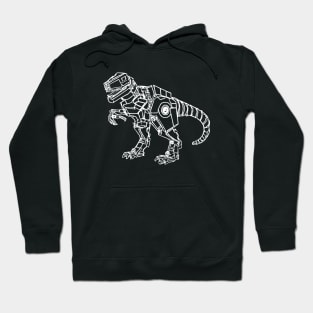 Robot dinosaur sketch drawing design Hoodie